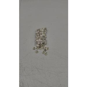 LiQunSweet 100 Pcs Opaque Resin Cabochons White Rose Flower Nohole Beads Charms with Glitter Powder for DIY Crafts Valentine Christmas Birthday Gifts