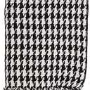 SARO LIFESTYLE Houndstooth Design Cotton Throw