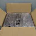 RUGSREAL 6x9 Large Bedroom Area Rug Soft Modern Area Rug for Living Room Non-Slip Stain Resistant Abstract Throw Floor Carpet Contemporary Rug Solid Accent Rug for Dining Room Office, Brown