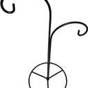 Ornament Display Stand, Iron Hanger for Christmas Glass Globe Decorations (Black 2 Pack, 12.5" x 5.6")