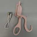 Heated Eyelash Curler Fast Heat Up in 5s - C-Shaped Rechargeable Electric Eyelash Curler for 24H Long Lasting Curls - Safe Anti-Burn Lash Curler Elevate Your Beauty with Stunning Lashes (Rose Pink, L)