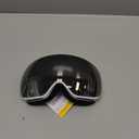 Lamicall Ski Goggles with 3X Anti-Fog - 100% UV Protection, OTG, Gifts for Skiing, Snowboard, Snowmobile, Men, Women (White Frame - Silver Lens)