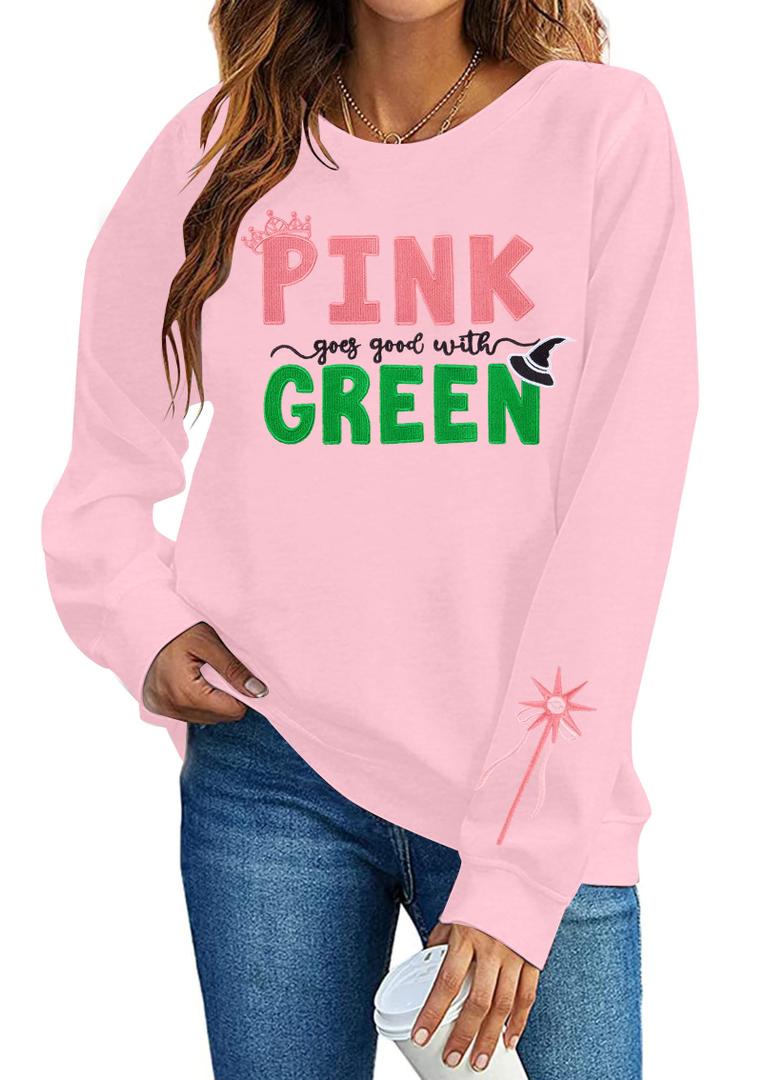 MOUSYA Musical Movie Sweatshirt Birthday Girls Shirt Pink Green Tops (Pink, XXL)