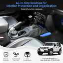 Center Console Organizer for Jeep Wrangler JL Gladiator JT 20182025 | Anti-Slip Cup Holder Insert Gear Shift Side Tray, Car Storage Accessories