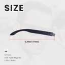 Right Black Eyeglass Leg Compatible with Sunglasses, ONLY Fits for OO9102, XL OO9417, AF OO9244(Asian Fit) Models (Only Right, No Icons)