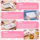 2 Sets Instant Ice Cream Roller Maker DIY at Home Rolled Ice Cream Maker Homemade Frozen Yogurt Tray for Family Gathering Party Supplies
