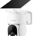 GALAYOU Solar Camera Outdoor Wireless - 2.4 GHz Wi-Fi Battery Powered Cameras for Home Security with Detachable Solar Panel, 2K 360° Pan/Tilt Auto-Tracking, Spotlight, TF Card Storage, R6 1 Pack