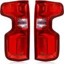 LED Tail Lights Assembly Compatible with 2019-2023 Chevy Silverado 1500 2020-2023 2500HD 3500HD SRW, Rear Light Taillights Replacement # GM2800311 84678149 84554658 GM2801311