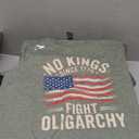 no kings in america since 1776 fight oligarchy patriotic tee T-Shirt (Small, Color: Slate Grey)