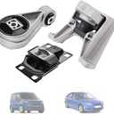 Engine Motor Mount Set 3PCS FIT 20032007 Ford Focus 2.3L, 20052007 Focus 2.0L, 20102013 Transit Connect 2.0L  Replace A2939 A2986 A5495