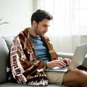 Fiodrimy Gifts for Dad Blanket Fathers Day Birthday Gifts for Men, Best Dad Gifts from Daughter Son Birthday Gift Throw Blankets for Bedding Sofa 50 * 60 Inch