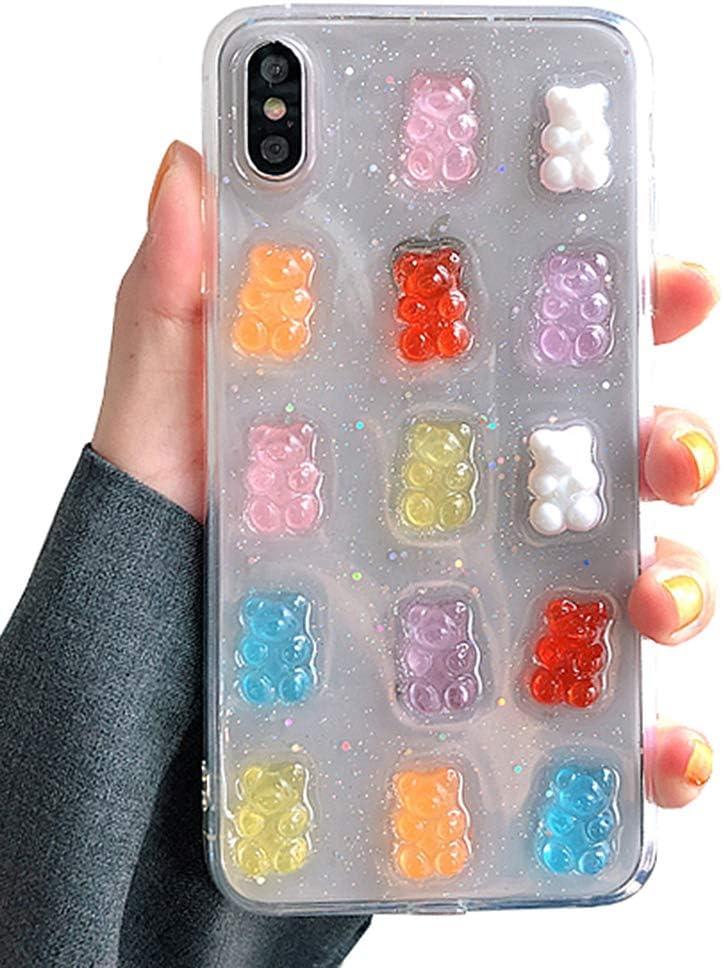 UnnFiko Cute Clear Phone Case for iPhone 6/ 6s, Super Kawaii Cartoon Bears, Funny Creative Soft Protective Phone Cases Cover for iPhone 6/ 6s(Bears)