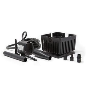 Beckett Corporation CGFK60 7207210 120 GPH 5 Watt Container Fountain Pump Kit for Patio Ponds, Container Fountains, Indoor and Outdoor Fountains, Black