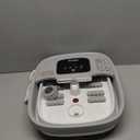 HOSPAN Collapsible Foot Spa with Heat, Bubble, Red Light, and Temperature Control, Foot Bath Massager with 8 Shiatsu Massage Rollers, Pedicure Foot Spa for Relaxation and Stress Relief (Gray)