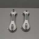 TAILI Grab Bars for Bathtubs and Showers 2 Pack Suction Grab Bar, Heavy Duty Shower Handle Removable Bath Handrails for Seniors and Elderly, Bathroom Safety Grip No Drilling Waterproof,Grey (16.8", Gray)