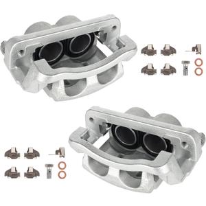 KUSATEC 18B5023 18B5022 Front Disc Brake Caliper with Bracket fit for Ford F-250,F-350 Super Duty 2005-2012; Both Left and Right side