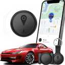 Mini GPS Tracker for Vehicles,Tracking Devices for Cars Hidden Portable GPS Tracker for Cars Splashproof for iOS Find My (iOS Only), No Monthly Fee Subscription No SIM Card Required - Black