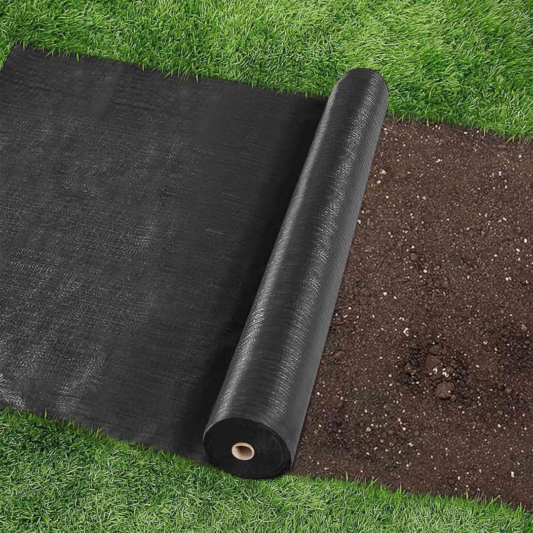 WFLNHB Weed Barrier Landscape Fabric 4FTx150FT Heavy Duty Barrier Fabric Ground Cover Block