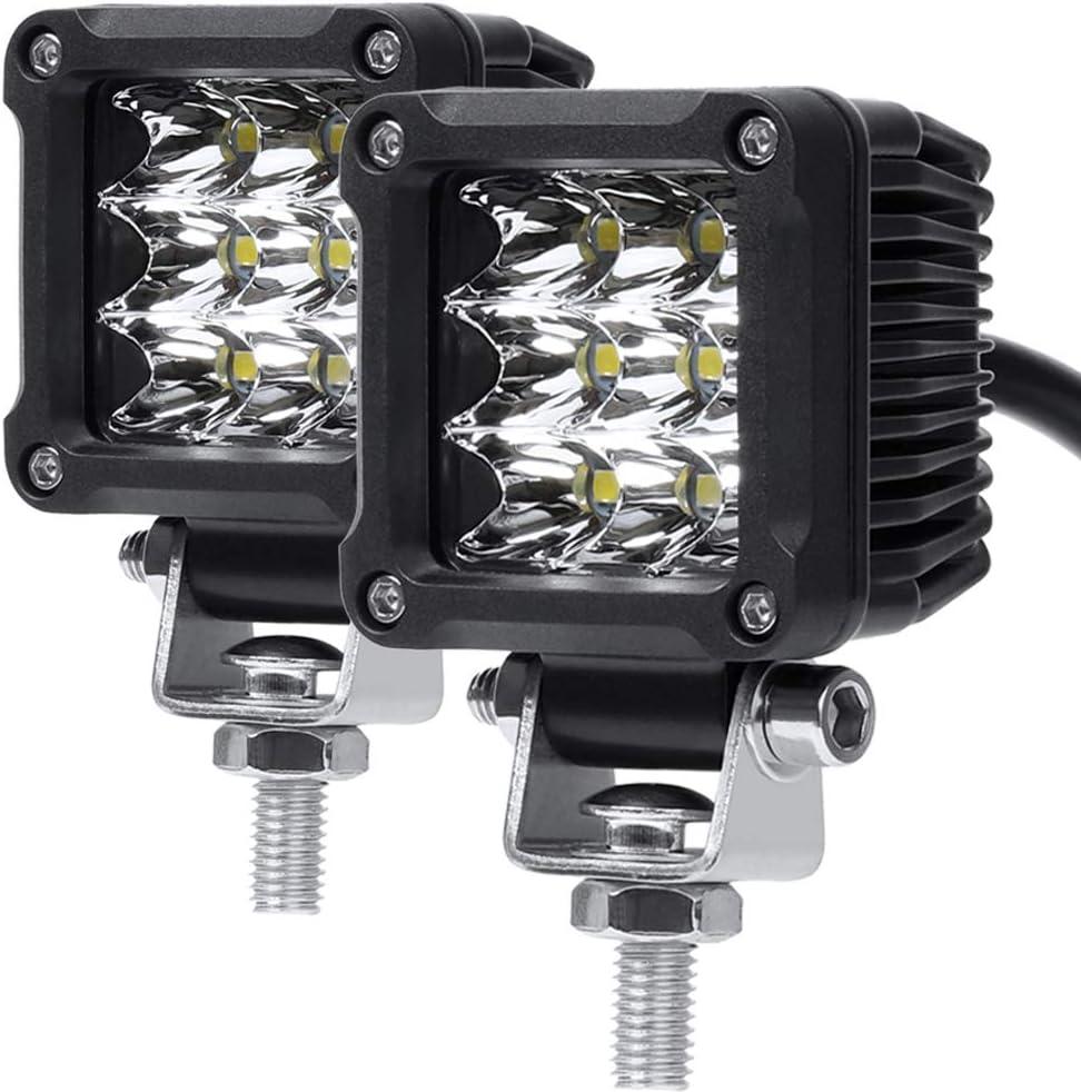 Motorcycle Fog Lights, 2'' Inch 27W Spot Mini Cube Work Driving Pod Lights for Offroad Trucks ATV UTV SUV 4x4 Pick Up Car Boat