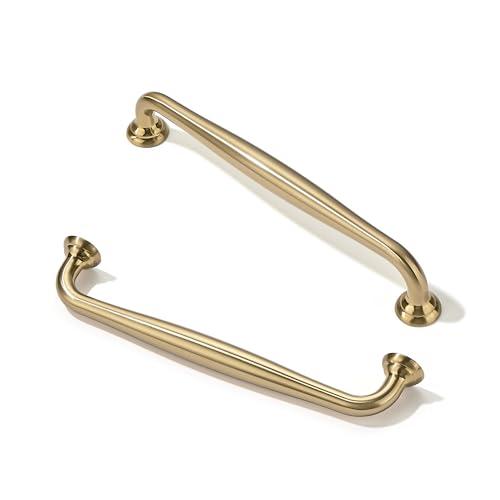 TUNNY 5 Pack Cabinet Handles-6.3"/160mm Screw Spacing Champagne Bronze Furniture Hardware Handles for Kitchen Cabinets Bedroom Dresser Wardrobe Cabinet Pulls