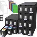 Trading Card Storage Box, 18000+ Cards Deck Box for MTG Commander, Trading Cards Organizer with 48 Card Dividers, Labels & Tapes, Visible Card Deck Boxes for MTG TCG PTCG Sport Cards