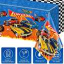 2 pack Racing Car Birthday Party Decorations Race Car Party Tablecloth Plastic Tablecloths Disposable Rectangular Watercolor Table Cover Kids Boys Birthday Decor 54 * 108inch, 54X108 Inches