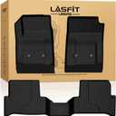 LASFIT Floor Mats for Chevrolet Chevy Colorado/GMC Canyon 2015-2022 Extended Cab Only (Not Fit Crew Cab), All Weather TPE Custom Fit Floor Mats for Cars, 1st and 2nd Row Car Floor Mats Full Set