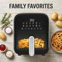 OLIXIS Air Fryer with Window 7.9QT, 12-In-1 Large Air Fryer for Family, 400F Rapid Air Crispy Technology, Roast Bake Dehydrate Reheat, Nonstick & Easy-Clean Basket, 1800W, Black, 8L