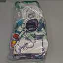 MotiMind 16 Pcs Outer Space Party Favor Bags with Handles Astronaut Gift Bags for Galaxy Space Theme Party Supplies