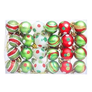 SM SunniMix 24Pcs Christmas Tree Ornaments Xmas Decor Reusable Gift DIY Decorative Hanging Baubles for Party Favor Wedding Xmas Home