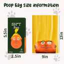 Funny Poop Bags for Dogs, 60 Count Extra Thick & Leak Proof Dog Waste Bags with Humorous Prints, Eco-Friendly Pet Poop Bags for Outdoor Walking and Travel (60PCS)