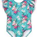 RuffleButts® Baby/Toddler Girls Ruffle Strap One Piece Swimsuit w/UPF 50+ Sun Protection, 3T