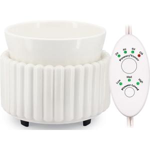 VICTORIA AROMA Ceramic Wax Melt Warmer with Timer Candle Warmer for Scented Wax Electric Fragrance Burner for Home, Office, Bedroom - Gift & Dcor