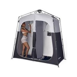 KingCamp Instant Shower Tent, Portable Superior Stable Privacy Shelter, 2 Large Rooms Outdoor Toilet Tent with Floor for Beach, Camping & Hiking, Setup in Under 60s