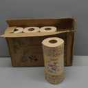 Durable Bamboo Kitchen Paper Towels,Unbleached Bamboo Fiber with Rayon,Dry and wet use, Thickened 4 paper Towel Rolls each carton,Hand washable only,Not machine washable