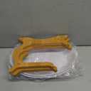 RETON 2 Tier Fruit Bowl for Kitchen Countertop, Plastic Fruit Basket Rack with Bamboo Wood Stand for Tiered Vegetable Storage Tray, Salad Cake Snack Dessert Party (White)