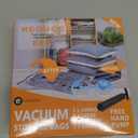 12 Pack Vacuum Storage Bags (3 Jumbo, 3 Large, 3 Medium, 3 Small),Plastic Packaging Bags,Space Saver Sealer Compression Bags with Travel Hand Pump for Blankets, Comforters, Pillows, Clothes Storage
