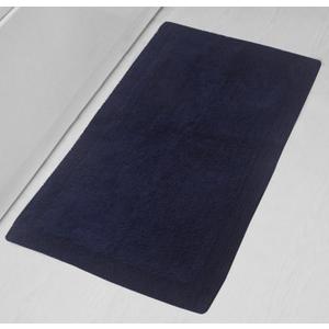 Home Weavers Luxury Collection 100% Reversible Cotton Bathroom Rugs Set, Washable Rug, Soft Cotton Extra Soft and Absorbent Bath Rug, Bath Mat Set, Bath Floor Mat Non Slip, 24"x40" Rectangle, Navy