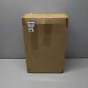 4 Tier Storage Bins with Lids, 23QT Stackable Closet Organizers and Storage with Wheels, Collapsible Storage Boxes, Foldable Plastic Storage Containers for Home,Office, Dorm Room-White