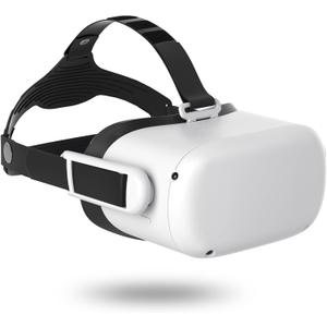 X-SUPER HOME Active Silicone Head Strap Compatiable for Quest 2 Accessories Elite Strap Replacement Ideal for Lie-Down Mode or Sit-Back Mode (Quest 2, Black)