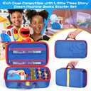Storage Carrying Case Compatible with Little Tikes Story Dream Machine Books Starter Set and Character (Blue, Large Size)