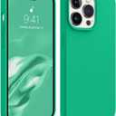 AOTESIER Shockproof Designed for iPhone 14 Pro Max Case, [Food Grade Silicone] [Military Drop Protection] with Anti-Scratch Lining Protective Phone Case for 14 ProMax, 6.7 inch, Emerald Green