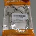 PNGKNYOCN 4.5 Feet DB 9 Pin Male to VGA 15 Pin Male Adapter Cable, RS232 to VGA Conversion Cable for Computer,Printers, Scanners