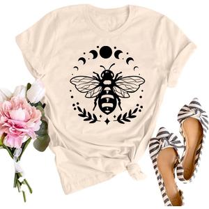 Womens T Shirts Hawaiian Flowers Short Sleeve T-Shirt Summer Loose Fit Crewneck Tee (Yellow, L)