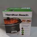 Hamilton Beach Portable 7 Quart Programmable Slow Cooker with Three Temperature Settings, Lid Latch Strap for Easy Travel, Dishwasher Safe Crock, Black (33474G)