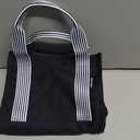 Dog Walking Bag Crossbody Tote and Dog Treat Pouch with Built-in Poop Bag Dispenser (Navy)