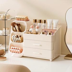 Makeup Organizer with Drawers for Vanity, Spacious Cosmetic Display Case, Perfect Storage Solution for Your Beauty Essential