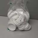 AOZITA 24 PACK, WIDE Mouth Mason Jar Lids for Ball, Kerr and More - White Plastic Storage Caps for Canning Jars - Leak-Proof & Anti-Scratch Resistant Surface