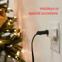 2 x GE Grounded Power Switch, Outlet Extender, 3-Prong, Easy to Install, for Indoor Lights and Small Appliances, Energy Efficient Adapter, Space Saving Design, UL Listed, White, 25511