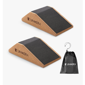 UNMERA Squat Wedge Block 2PCS Non Slip Professional Ramp, Platform for Heel Elevated Squats and Calf Raises